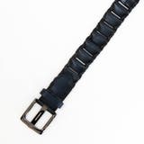 67ネイビー | ピースメッシュレザーベルト | NICOLE