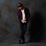 フロッキープリントスタンドカラーシャツ | NICOLE | 詳細画像2 