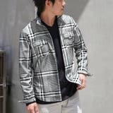 フロッキープリントスタンドカラーシャツ | NICOLE | 詳細画像22 