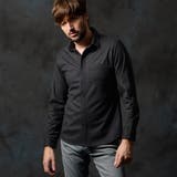 49ブラック | ウールライクショートレギュラーカラーシャツ | NICOLE