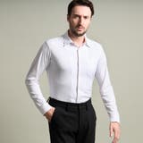 09ホワイト | BIGバーク柄ジャカードシャツ | NICOLE