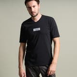 49ブラック | シルケットVネック半袖Ｔシャツ | NICOLE