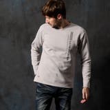 18ベージュ | ジェルプリントVネック長袖プルオーバー | NICOLE