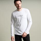 09ホワイト | シルケットクルーネック長袖Ｔシャツ | NICOLE