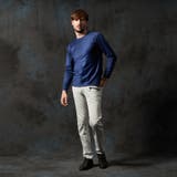 バイヤスジャカードクルーネック長袖プルオーバー | NICOLE | 詳細画像4 