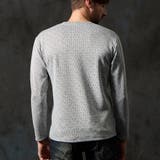 バイヤスジャカードクルーネック長袖プルオーバー | NICOLE | 詳細画像7 