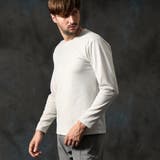 09ホワイト | バイヤスジャカードクルーネック長袖プルオーバー | NICOLE