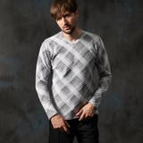 ブリスターチェックＶネックプルオーバー | NICOLE | 詳細画像1 