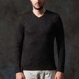 ゼブラ風ブリスタ-ジャカードＶネックプルオーバー | NICOLE | 詳細画像6 