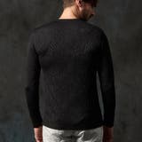 ゼブラ風ブリスタ-ジャカードＶネックプルオーバー | NICOLE | 詳細画像7 