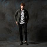 メランジダブルフェイスジップアップブルゾン | NICOLE | 詳細画像3 