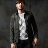 46カーキ | メランジダブルフェイスジップアップブルゾン | NICOLE