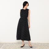 ランダムドットノースリーブプリーツワンピース | NICOLE | 詳細画像1