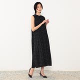 ランダムドットノースリーブプリーツワンピース | NICOLE | 詳細画像4