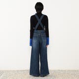 サスペンダー付きデニムワイドパンツ | NICOLE | 詳細画像4
