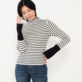 91その他2 | 【WALDO】モックネック配色リブニット | NICOLE