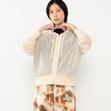 24クリーム | メッシュジップパーカー | NICOLE