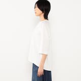 フロント箔ロゴ７分袖Tシャツ | NICOLE | 詳細画像4 