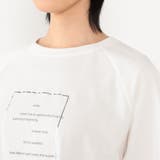 フロント箔ロゴ７分袖Tシャツ | NICOLE | 詳細画像6 
