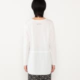 裾切り替え布帛ドッキングロングTシャツ | NICOLE | 詳細画像5