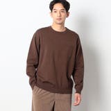 13ブラウン | リブクルーネックニット | NICOLE