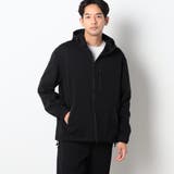 49ブラック | 圧縮マイクロカノコジップパーカー | NICOLE