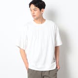 28オフホワイト | DISCUS(ディスカス）別注USAコットンブレンドスウェットTシャツ | NICOLE