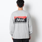 29グレー | NANGA(ナンガ)別注バックプリントドローコードロングスリーブTシャツ | NICOLE