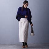 28オフホワイト | ラップ風タイトスカート | NICOLE