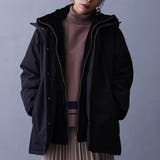 49ブラック | ファーライナー付きドロストダウンブルゾン | NICOLE