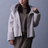 19ライトグレー | リバーシブルフェイクムートンブルゾン | NICOLE