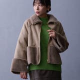 13ブラウン | フェイクムートンブルゾン | NICOLE