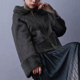 39チャコールグレー | フェイクムートンブルゾン | NICOLE