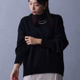 49ブラック | ハイネックニットプルオーバー | NICOLE
