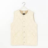 09ホワイト | 【TAION】ミリタリークルーネックダウンベスト | NICOLE