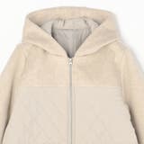 モッサ×キルト切り替えZIPフードコート | NICOLE | 詳細画像3 