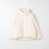 09ホワイト | ボリュームカラーダウンブルゾン | NICOLE