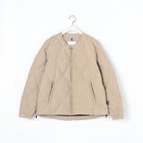18ベージュ | 【YDOT別注】ノーカラーダウンブルゾン | NICOLE