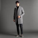 ダブルジャカードニット スタンドカラーコート | NICOLE | 詳細画像2 