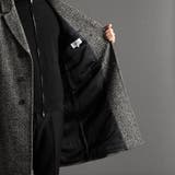 ウーリーヘリンボンツイード チェスターコート | NICOLE | 詳細画像12 