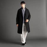 ウーリーヘリンボンツイード チェスターコート | NICOLE | 詳細画像3 