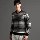 グラデーションボーダー クルーネックニット | NICOLE | 詳細画像1 