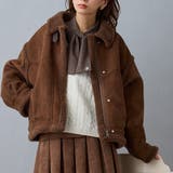 13ブラウン | フェイクムートンブルゾン | NICOLE