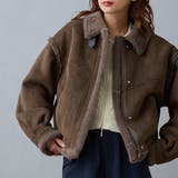 39チャコールグレー | フェイクムートンブルゾン | NICOLE