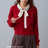 01レッド | 【BEVERLY HILLS POLO CLUB】ケーブル編みニット | NICOLE
