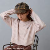 08ピンク | 【BEVERLY HILLS POLO CLUB】ケーブル編みニット | NICOLE