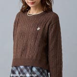 13ブラウン | 【BEVERLY HILLS POLO CLUB】ケーブル編みニット | NICOLE
