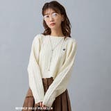 28オフホワイト | 【BEVERLY HILLS POLO CLUB】ケーブル編みニット | NICOLE