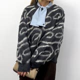 39チャコールグレー | シャギージャガードプルオーバー | NICOLE