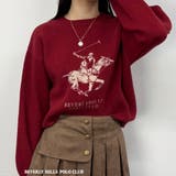 07ボルドー | 【BEVERLY HILLS POLO CLUB】ロゴニットプルオーバー | NICOLE